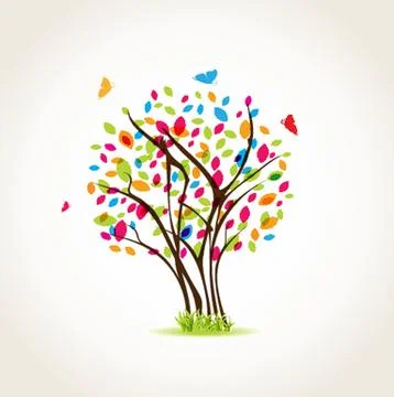 Illustration of beautiful spring background Stock Illustration