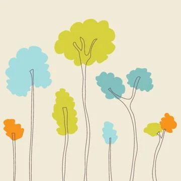 Illustration of beautiful spring background Stock-Illustration