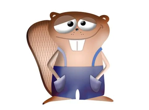 Illustration of beaver Stock Illustration
