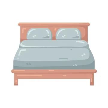 Illustration of bed Ilustración de archivo