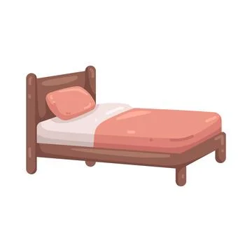 Illustration of bed Ilustración de archivo