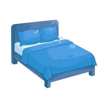 Illustration of bed Ilustración de archivo