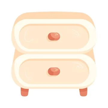 Illustration of bedside table Ilustração Stock