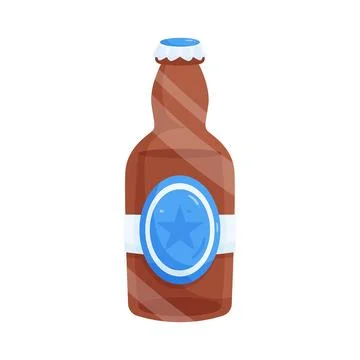 Illustration of beer bottle Stock Illustration
