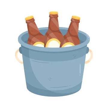 Illustration of  beer bucket Stock Illustration