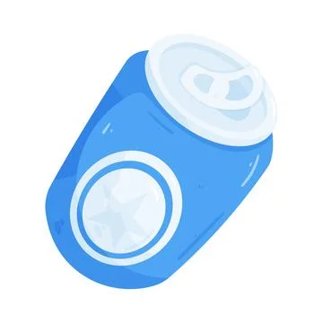 Illustration of beer can Stock Illustration