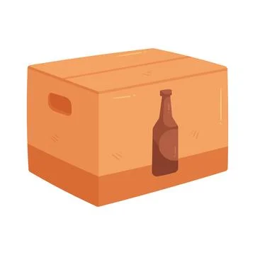 Illustration of beer case Stock Illustration