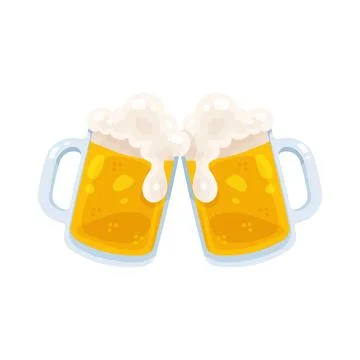 Illustration of beer cheers Stock Illustration