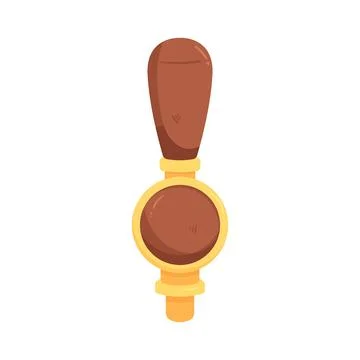 Illustration of beer tap handle Stock Illustration
