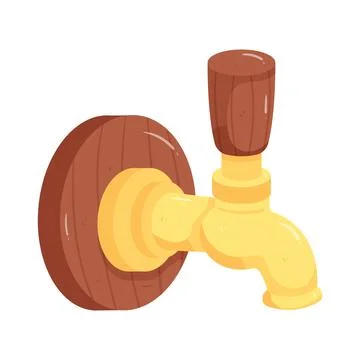 Illustration of beer tap Stock Illustration