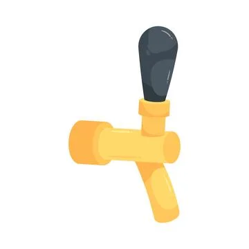 Illustration of beer tap Stock Illustration