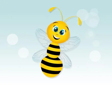 Illustration of bees Stock Illustration