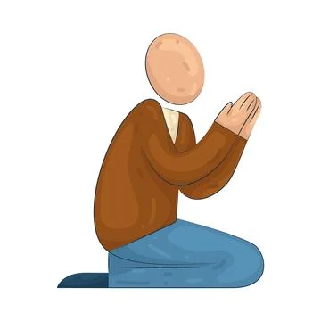 Illustration of Begging Stock Illustration