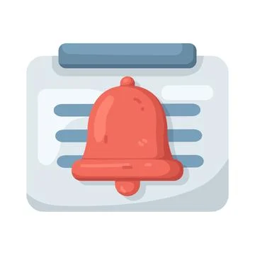 Illustration of bell 스톡 일러스트