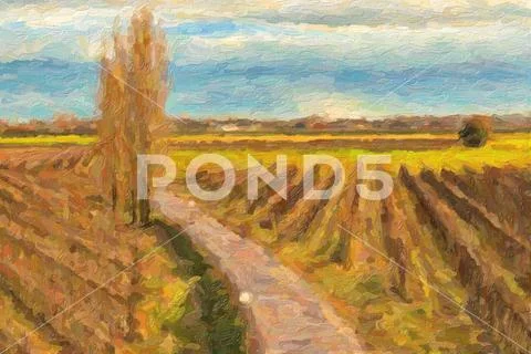 Illustration of bending road Stock Illustration