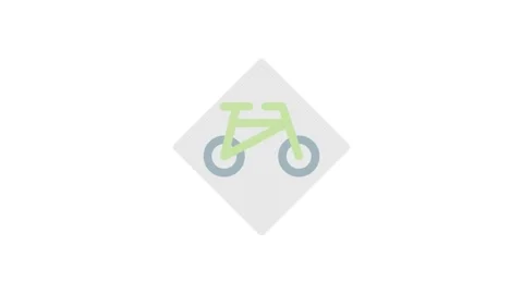 Illustration of a bicycle on a dark background, highlightin.. Stock Footage 333666419