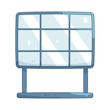 Illustration of big screen Stock Illustration