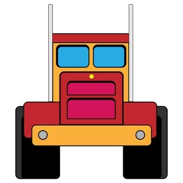 Illustration of a big tractor Stock Illustration