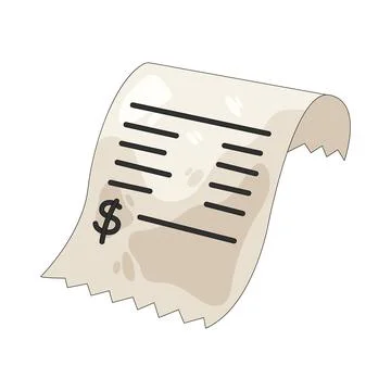 Illustration of bill Stock Illustration