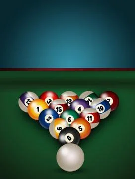 Illustration of billiard Stock Illustration