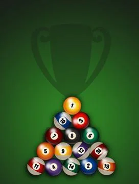 Illustration of billiards Stock Illustration