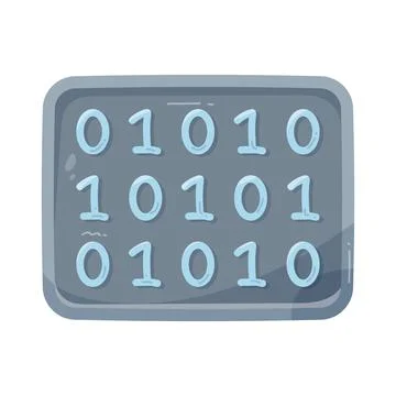 Illustration of Binary code digital Stock Illustration