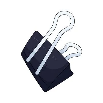 Illustration of binder clip Stock Illustration
