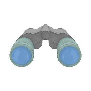 Illustration of Binoculars Illustrazione stock