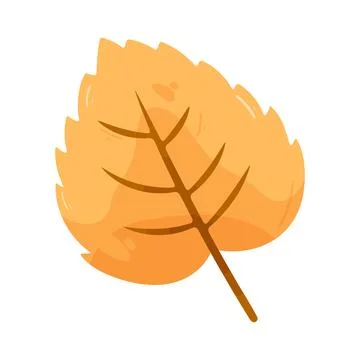 Illustration of birch leaf Stock Illustration