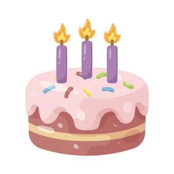 Illustration of birthday cake Stock Illustration