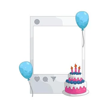 Illustration of birthday frame Stock-Illustration