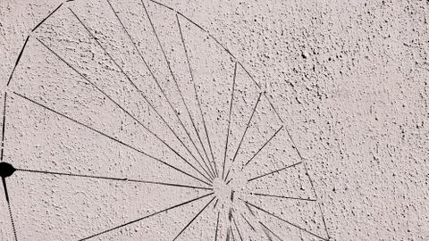 Illustration of a black circular pattern. Stock Illustration