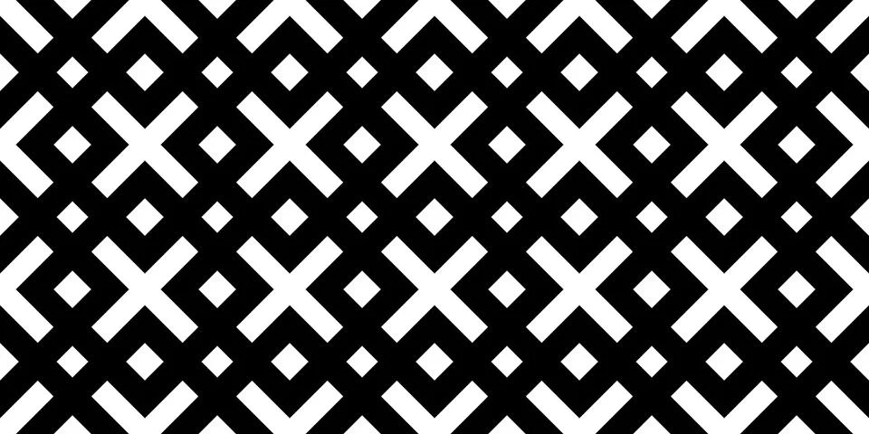 Illustration of a black crosshatch pattern isolated on a white background Illustrazione stock