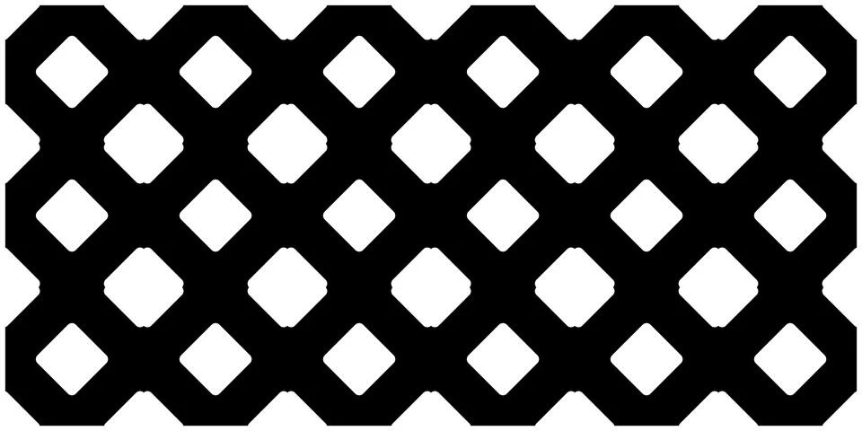 Illustration of a black crosshatch pattern isolated on a white background Illustrazione stock