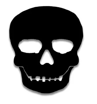 Illustration of black skull Stock Illustration