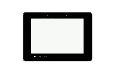 Illustration of black tablet Stock Illustration