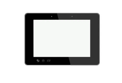 Illustration of black tablet 스톡 일러스트