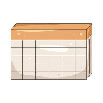 Illustration of blank calendar grid Illustrazione stock