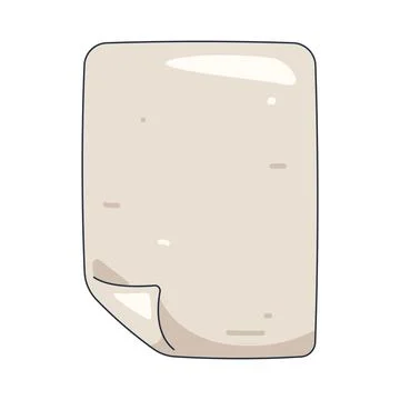 Illustration of blank document Illustrazione stock