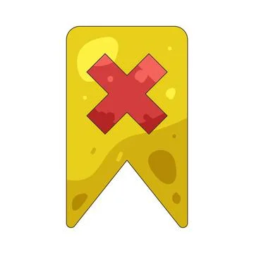 Illustration of Blocked bookmark Stock Illustration
