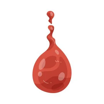 Illustration of blood drop 스톡 일러스트
