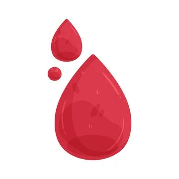 Illustration of blood drops Stock Illustration