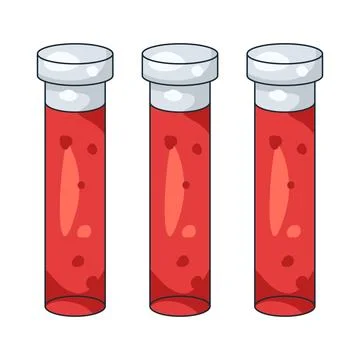 Illustration of blood sample Illustrazione stock