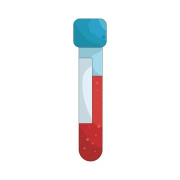 Illustration of blood sample 스톡 일러스트