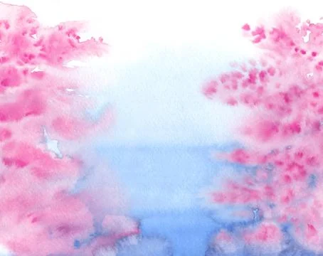 Illustration of blooming sakura Stock Illustration