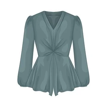 Illustration of blouse Illustrazione stock