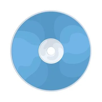 Illustration of Blu-ray disc Stock Illustration