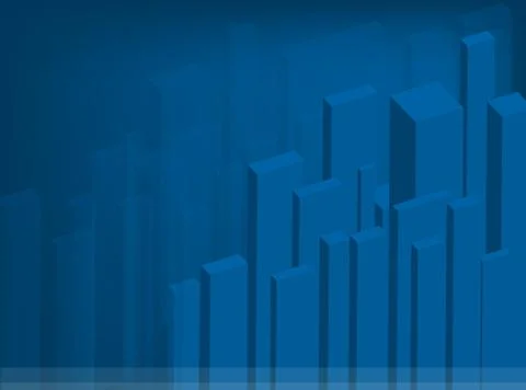 Illustration of A Blue Bar Chart Background Stock Illustration