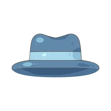Illustration of blue dad hat Stock Illustration