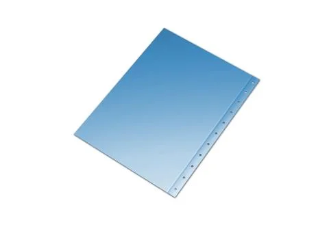 Illustration of a blue folder containing documents Stock Photos